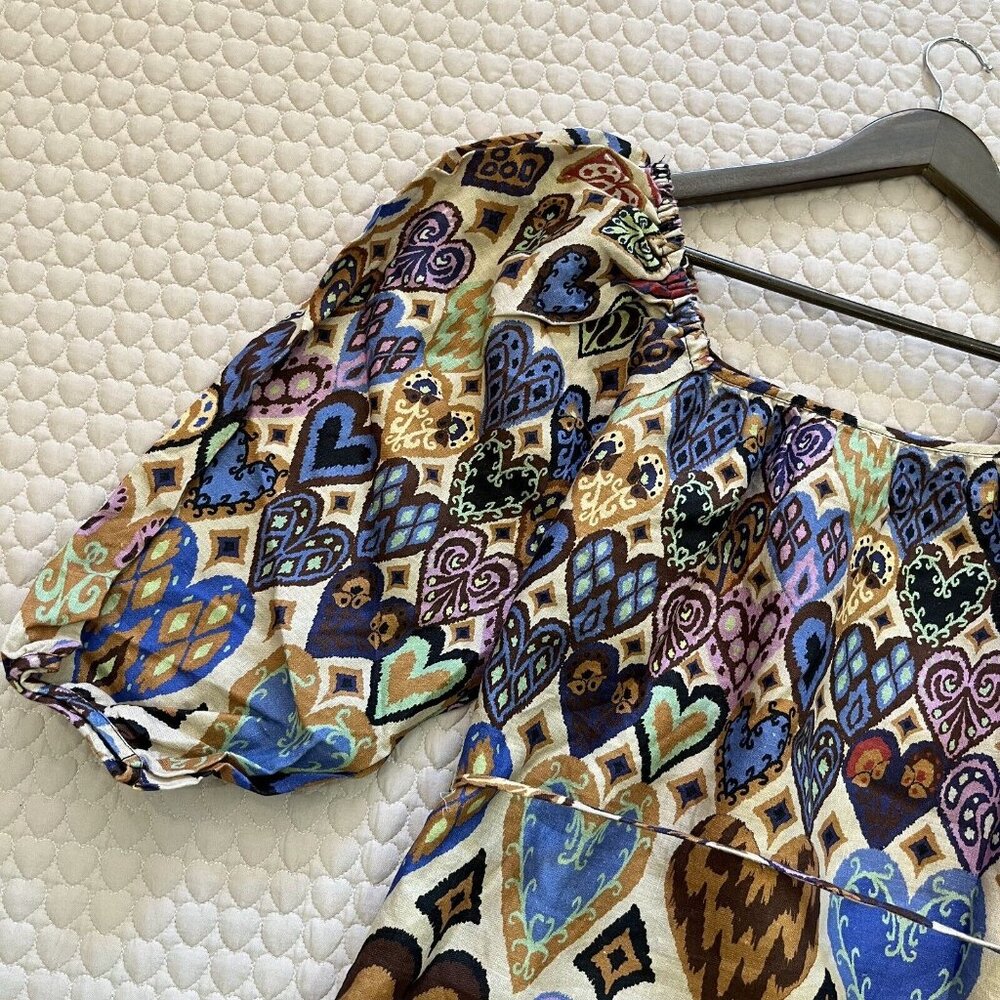 FARM Rio Multicolor Heart Print Mini Dress - Picture 15 of 16